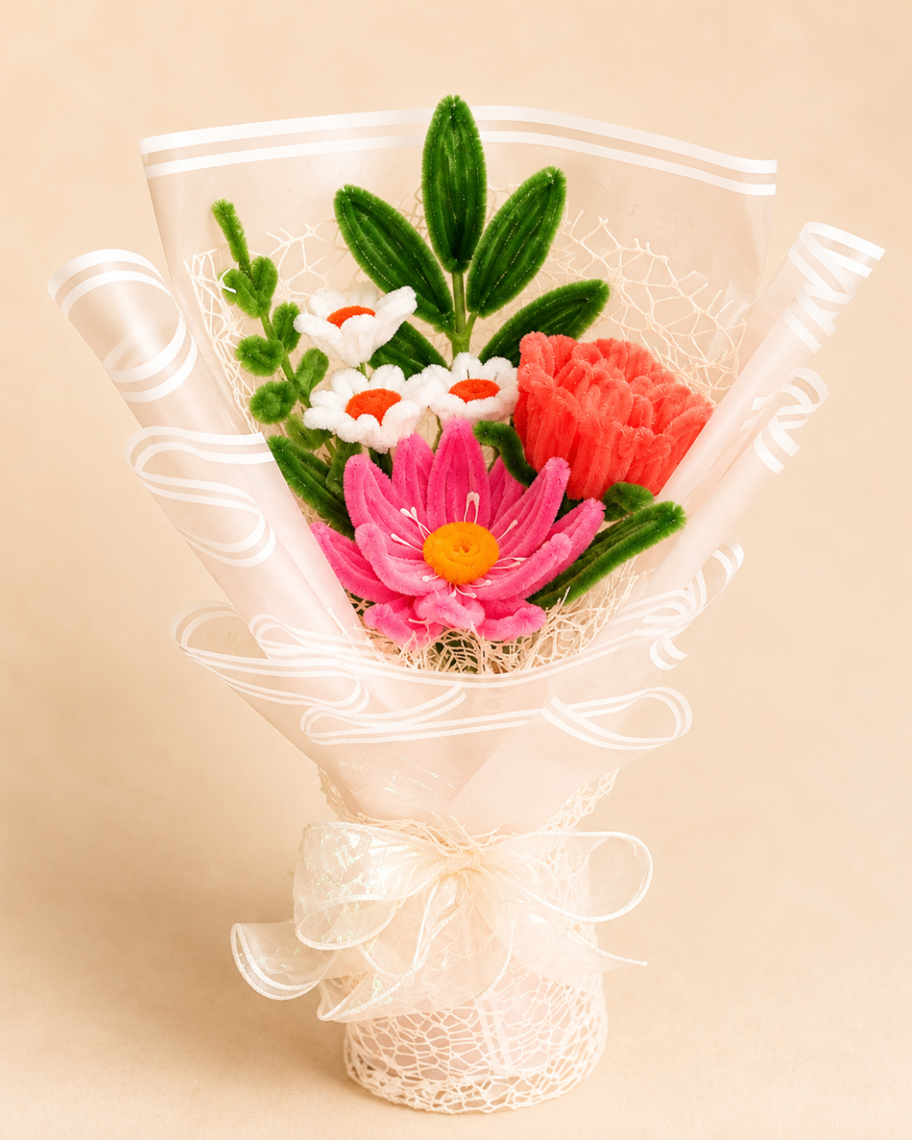 Fuzzy Wire Bouquet Design #10