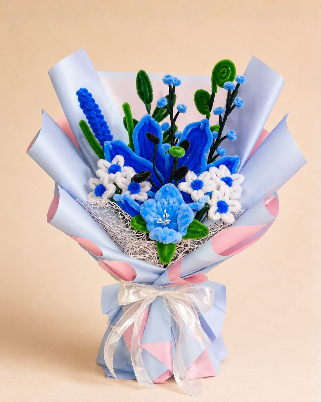 Fuzzy Wire Bouquet Design #13