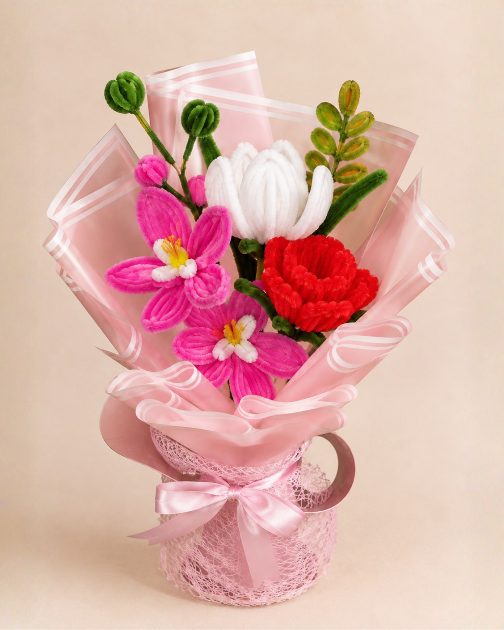 Fuzzy Wire Bouquet Design #15