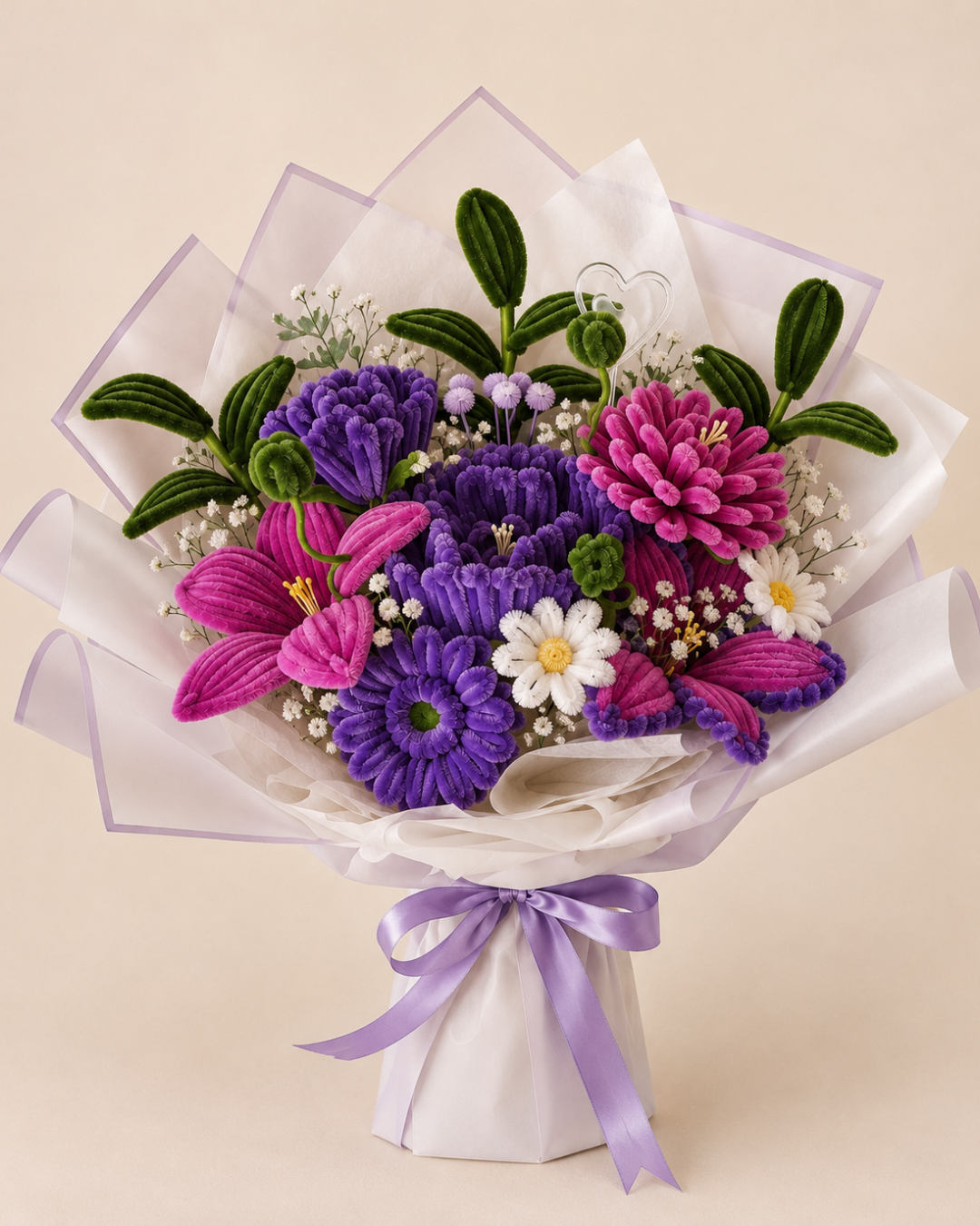 Fuzzy Wire Bouquet Design #16