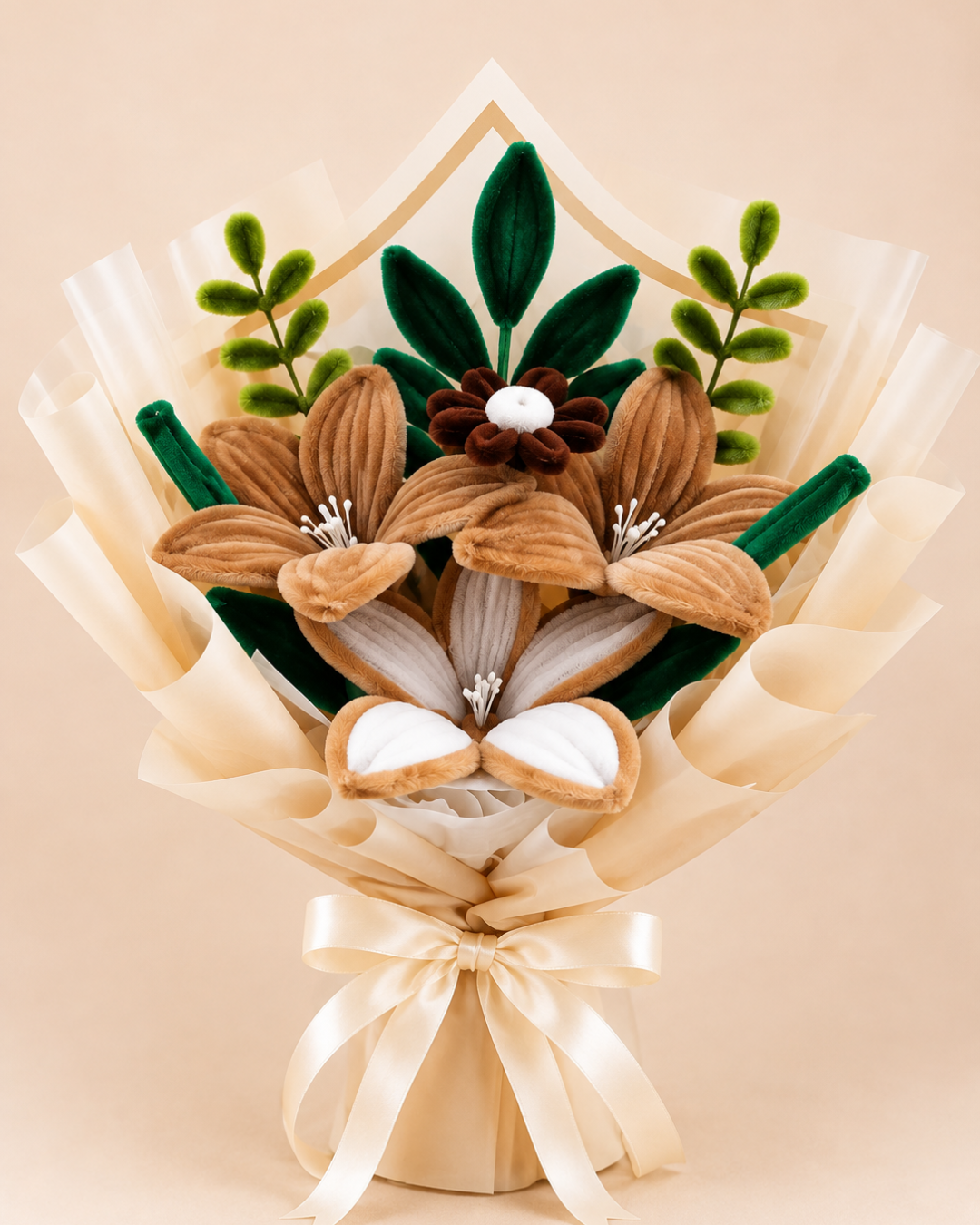 Fuzzy Wire Flower Bouquet - Design #6
